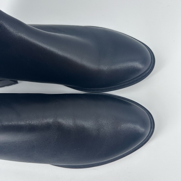 New $950 STUART WEITZMAN 5050 BOOT STRETCH LEATHER OVER THE KNEE BLACK 7.5 S4829 - Picture 6 of 16